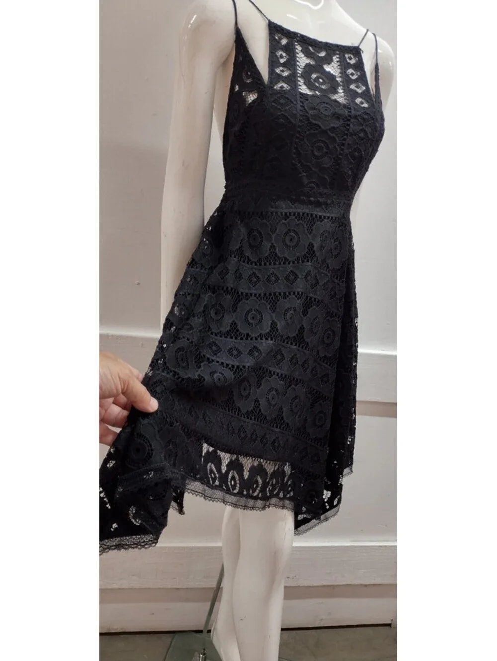 FREE PEOPLE Black Backless Party Sexy Dress Sundress Kierchief Size 2 S TAG 128$
